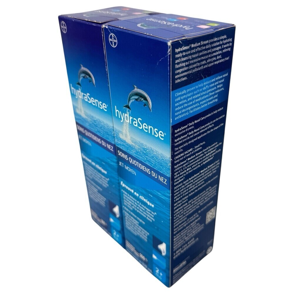HydraSense Nasal Relief Medium Stream Natural Source 2 x 210 mL Expires 7/26